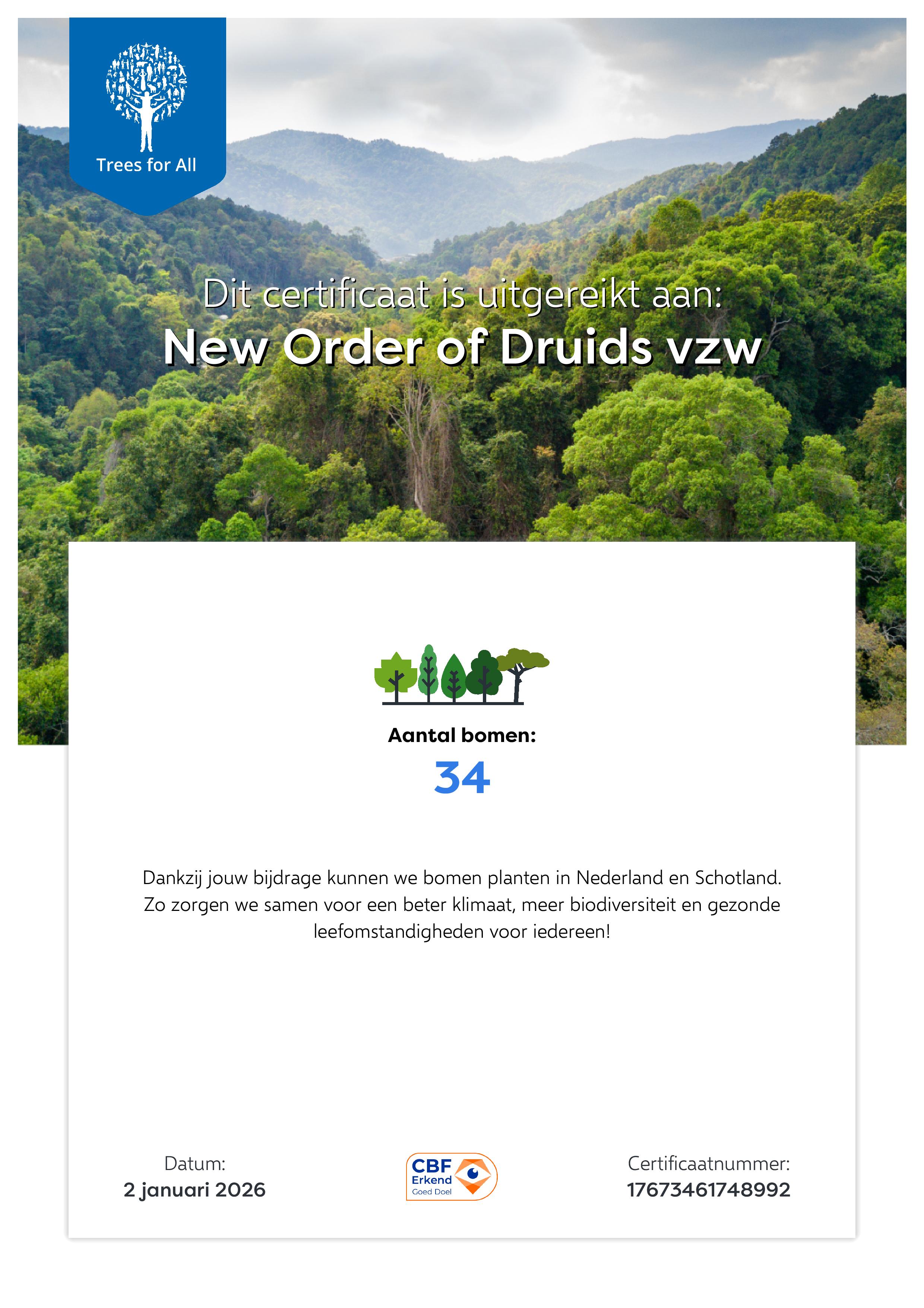 Trees For All Donation 2026